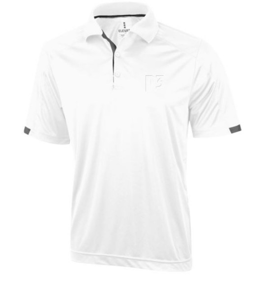 Poloshirt men cool fit, white, size L